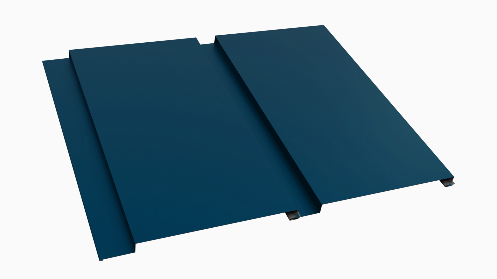 Metal Wall and Roof Panels In Regal Blue